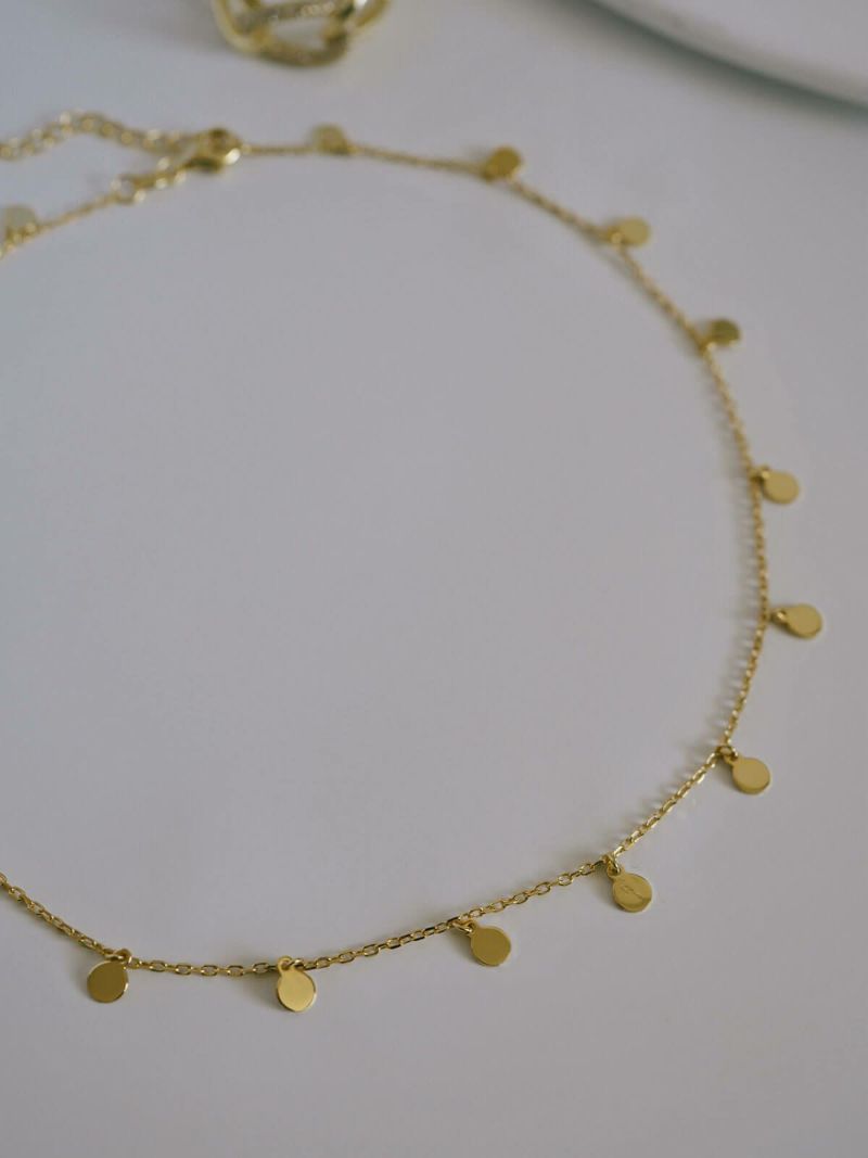 チョーカー ネックレス チェーン レディース メンズ カジュアル シンプル アレルギー 対応 【veliala-nk ヴェリアラ】 18金仕上げ ネックレス チェーンだけ 20代 30代 40代 50代 シルバー ゴールド ネックレス 普段使い 大人 シルバー925 シルバーチェーン