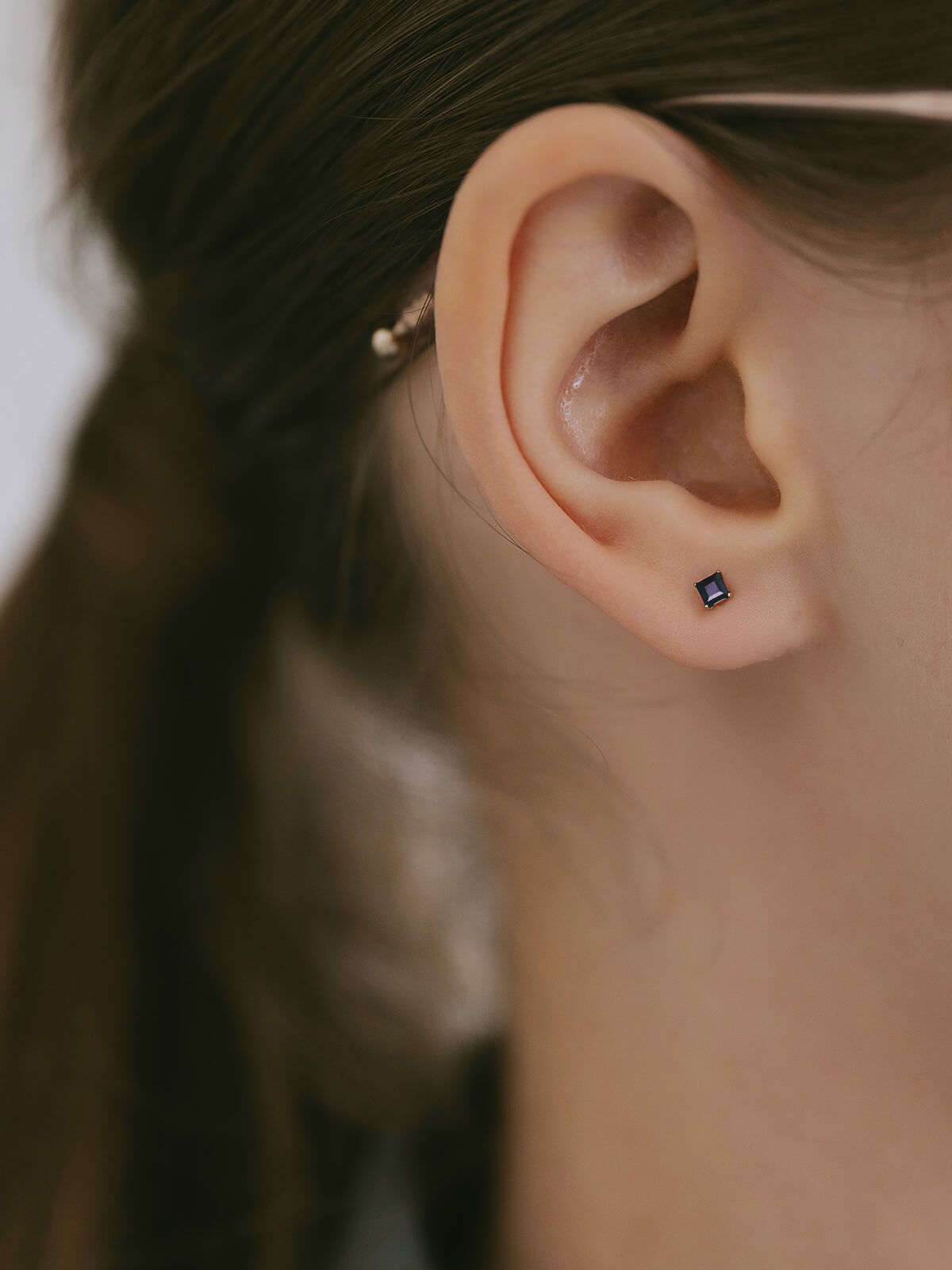 ピアス サファイヤ ブルー レディース プラチナ ブランド