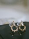 ゴールド 18k ダイヤ ピアス キラキラ レディース