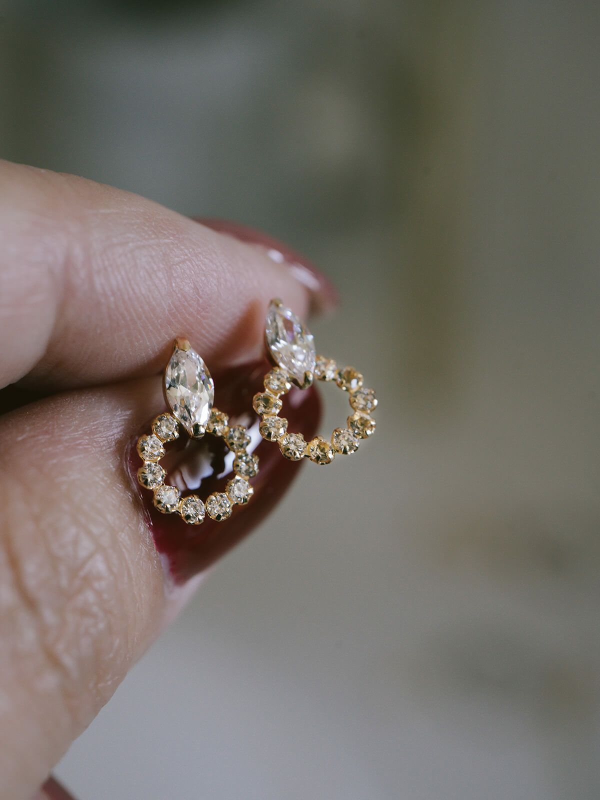 ゴールド 18k ダイヤ ピアス キラキラ レディース