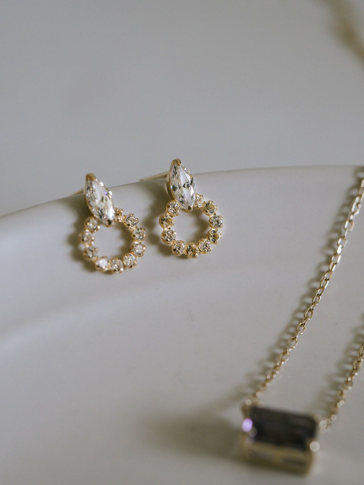 ゴールド 18k ダイヤ ピアス キラキラ レディース