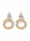 ゴールド 18k ダイヤ ピアス キラキラ レディース