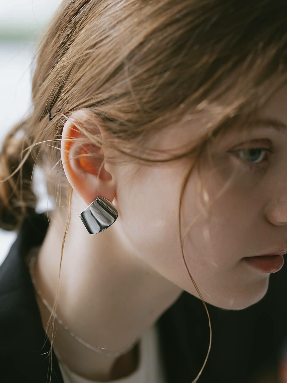 大ぶり ピアス レディース シンプル 大きめ ブランド【mirava ミラヴァ】