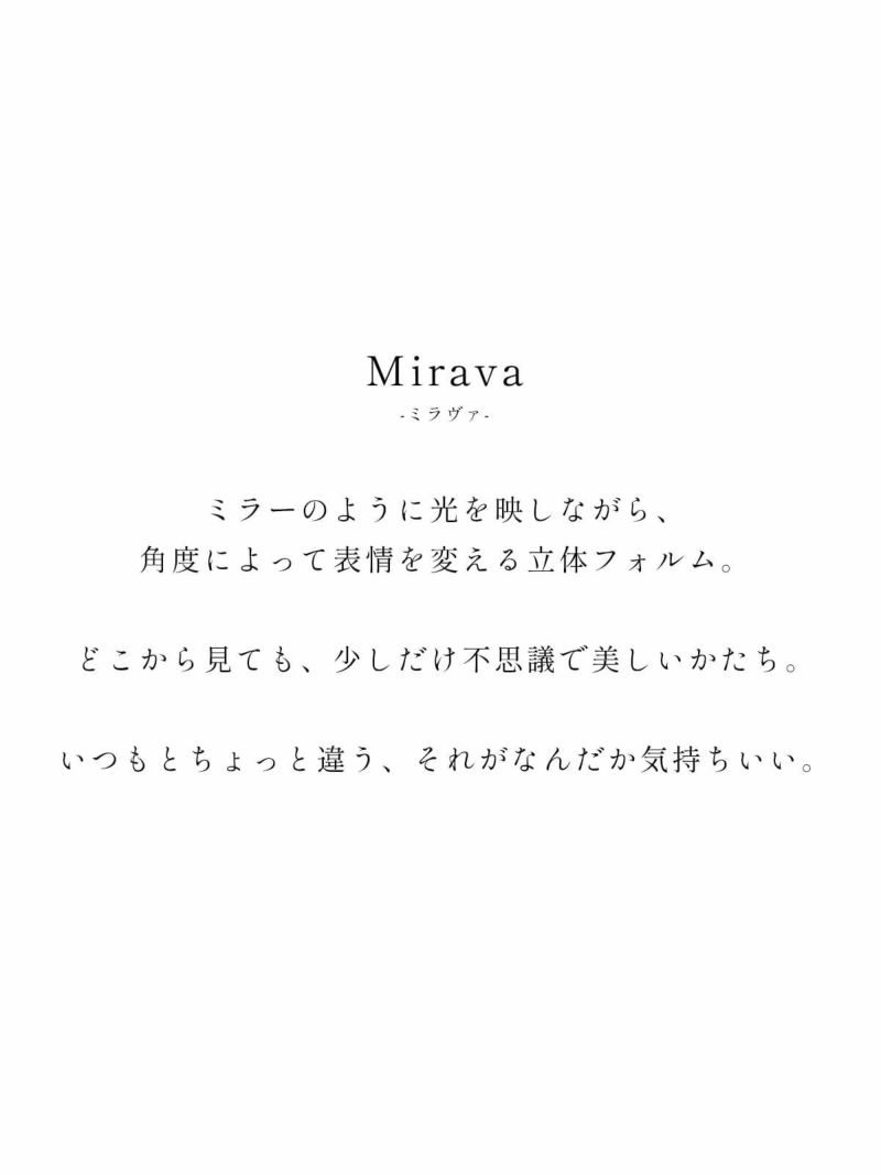 大ぶり ピアス レディース シンプル 大きめ ブランド【mirava ミラヴァ】