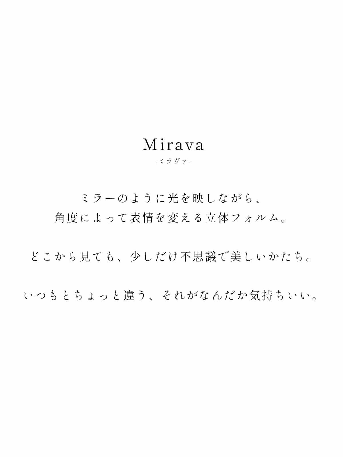 大ぶり ピアス レディース シンプル 大きめ ブランド【mirava ミラヴァ】