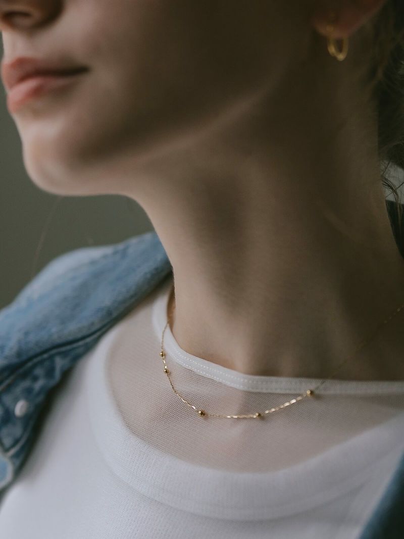 18K ゴールド ネックレス チェーン レディース 【ariadne-orbis