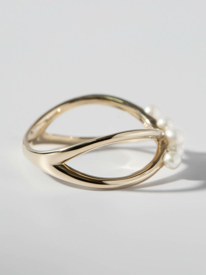 パール リング おしゃれ レディース 10k 指輪 【cruvia クラヴィア】 真珠 淡水 レディース アレルギー対応 シンプル 指輪 冠婚葬祭 普段使い 淡水真珠 淡水パール 真珠指輪 パール指輪 きれいめ フォーマル アクセサリー ジュエリー 大人可愛い