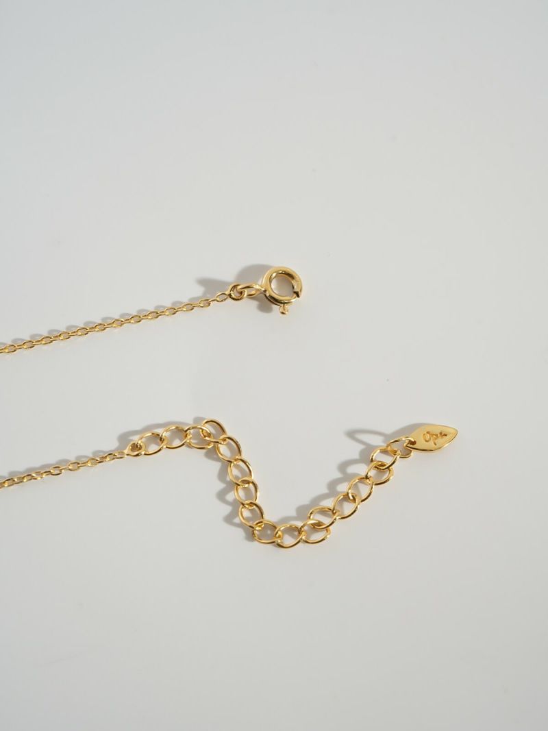 ネックレス レディース 天然石 シンプル 【quinelle クィネル】 チョーカー ホワイトクォーツ クリスタル ゴールド シルバー925 大人 カジュアル 金属アレルギー ジュエリー ネックレス チェーン シルバー かわいい おしゃれ