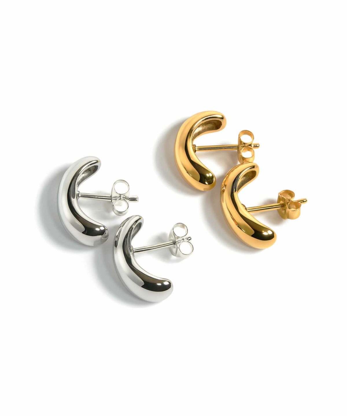 金属アレルギー対応 シルバー ピアス ゴールド 【CUULLA キューラ】 ぷっくり 大ぶり 金属アレルギー 対応 レディース ジュエリー アクセサリー プレゼント silver925 シルバー925 ピアス シルバーピアス カジュアル 保証