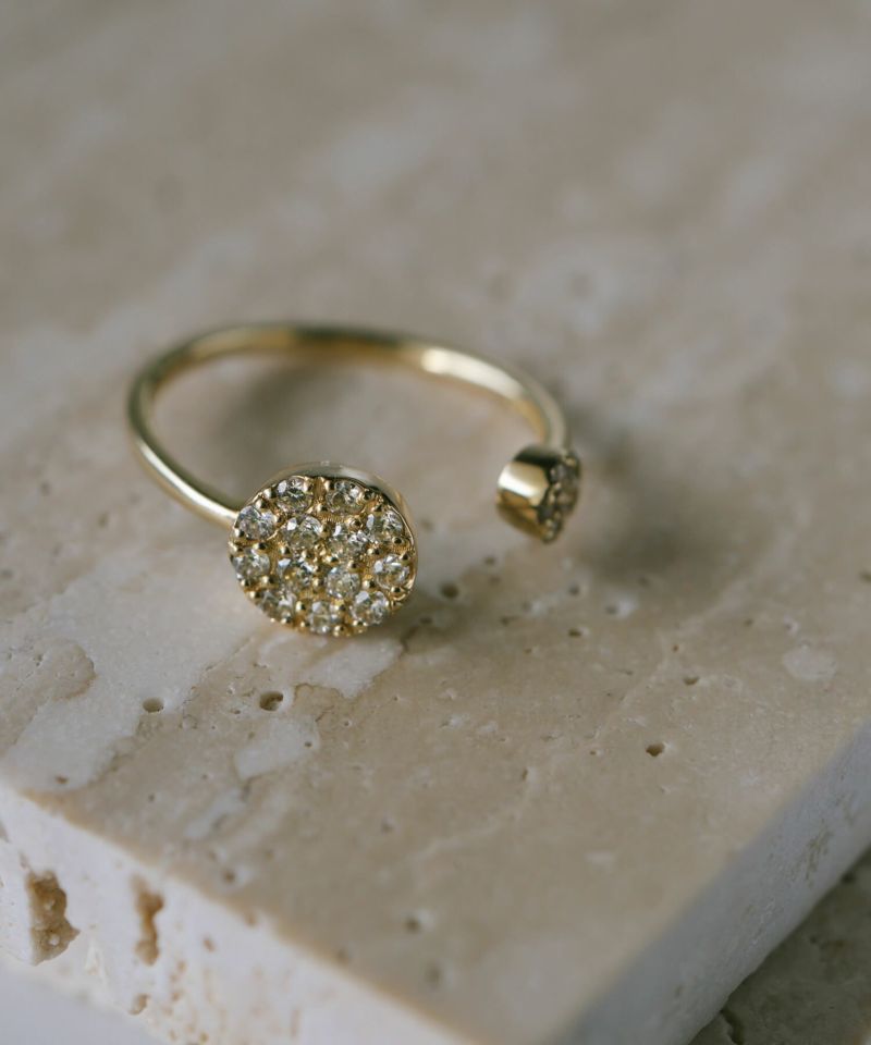 ピンキーリング k18 ダイヤ リング 指輪 ダイヤモンド 18金 シンプル 【thelaia-r テライア】 ダイヤモンドリング ファランジリング 関節リング 18k ゴールド 誕生石 レディース おしゃれ つけっぱなし 華奢 リング 重ね 付け 重ねづけ 繊細 受注生産