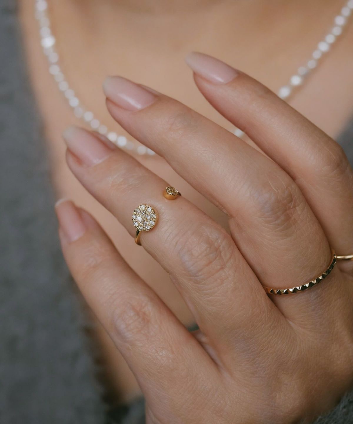 ピンキーリング k18 ダイヤ リング 指輪 ダイヤモンド 18金 シンプル 【thelaia-r テライア】 ダイヤモンドリング ファランジリング 関節リング 18k ゴールド 誕生石 レディース おしゃれ つけっぱなし 華奢 リング 重ね 付け 重ねづけ 繊細&#160;受注生産