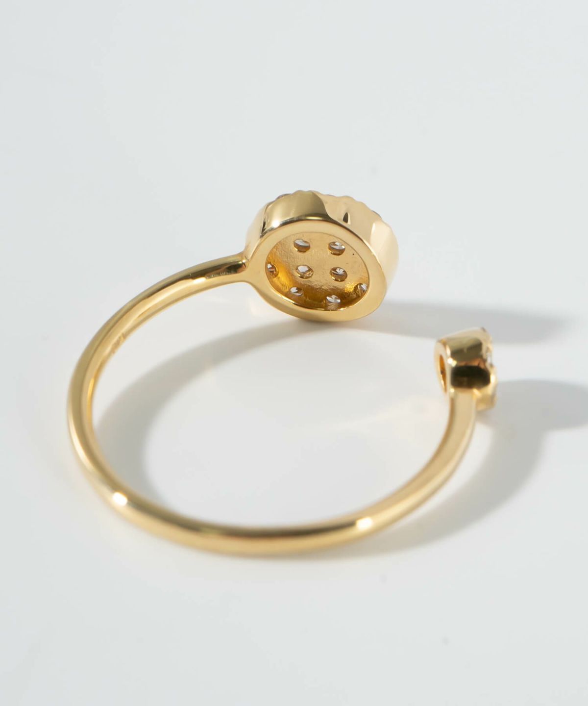 ピンキーリング k18 ダイヤ リング 指輪 ダイヤモンド 18金 シンプル 【thelaia-r テライア】 ダイヤモンドリング ファランジリング 関節リング 18k ゴールド 誕生石 レディース おしゃれ つけっぱなし 華奢 リング 重ね 付け 重ねづけ 繊細&#160;受注生産