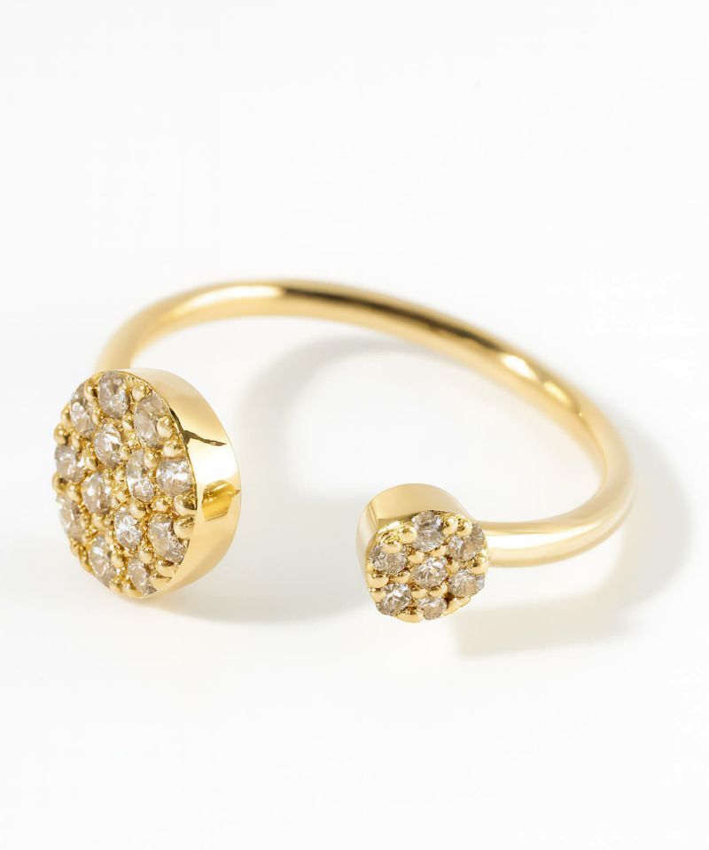 ピンキーリング k18 ダイヤ リング 指輪 ダイヤモンド 18金 シンプル 【thelaia-r テライア】 ダイヤモンドリング ファランジリング 関節リング 18k ゴールド 誕生石 レディース おしゃれ つけっぱなし 華奢 リング 重ね 付け 重ねづけ 繊細 受注生産