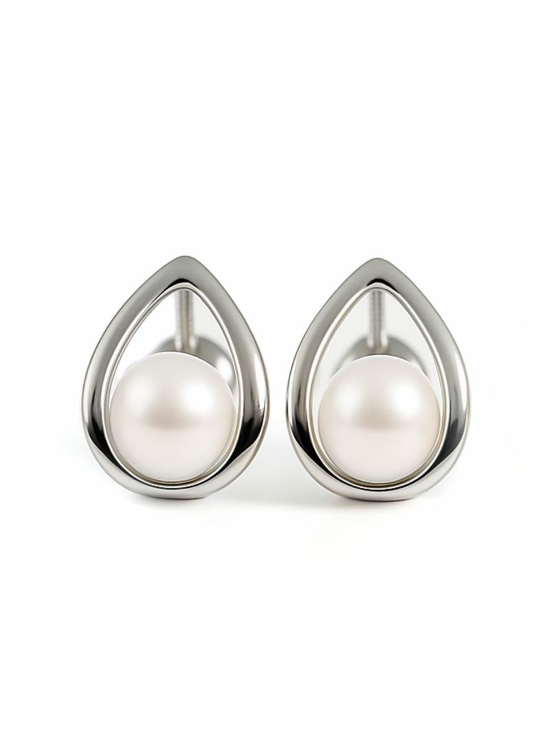 パール ピアス ドロップ シルバー925 金属アレルギー 【arne アルネ