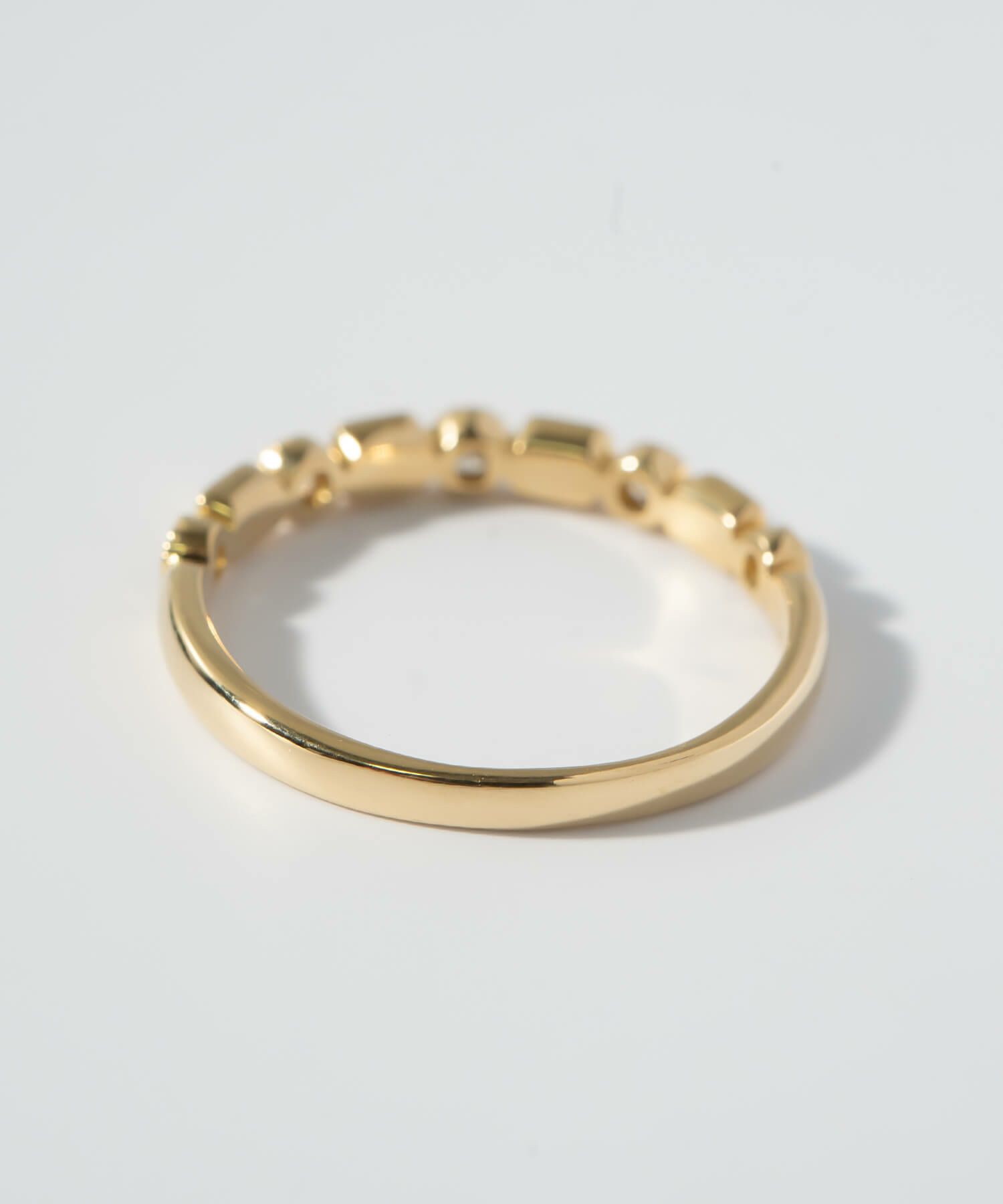 ピンキーリング k18 ダイヤ リング 指輪 ダイヤモンド 18金 シンプル 【tessera-r テセラ】 ダイヤモンドリング ファランジリング 関節リング 18k ゴールド 誕生石 レディース おしゃれ つけっぱなし 華奢 リング 重ね 付け 重ねづけ 繊細 受注生産