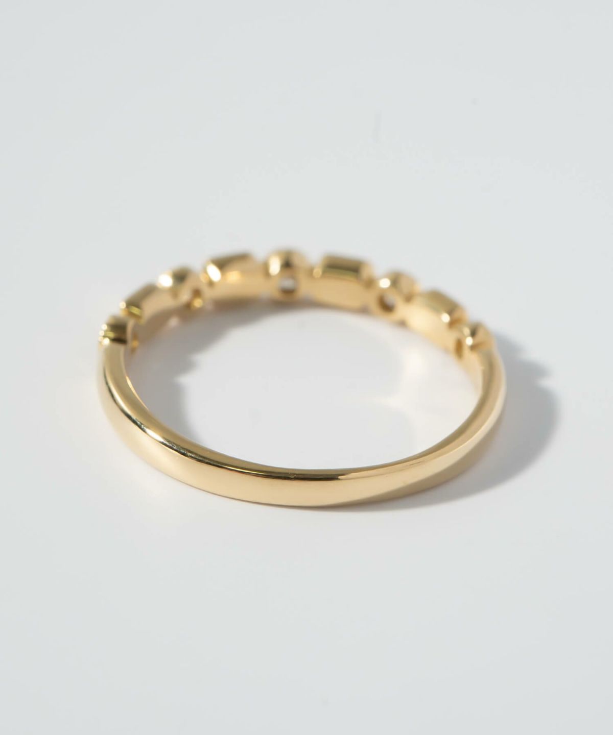 ピンキーリング k18 ダイヤ リング 指輪 ダイヤモンド 18金 シンプル 【tessera-r テセラ】 ダイヤモンドリング ファランジリング 関節リング 18k ゴールド 誕生石 レディース おしゃれ つけっぱなし 華奢 リング 重ね 付け 重ねづけ 繊細&#160;受注生産