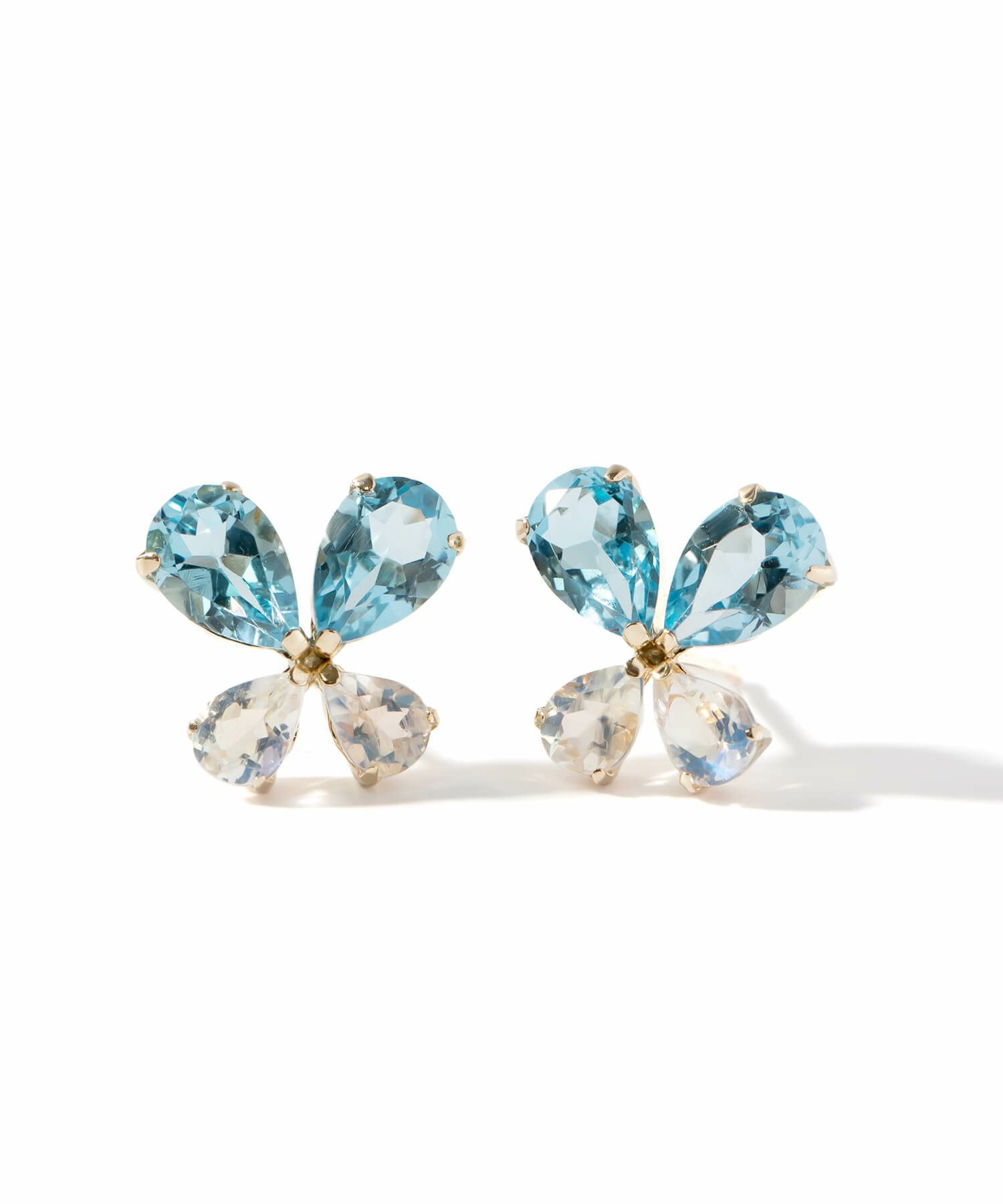 蝶 ピアス 10K 金属アレルギー 対応 【terra-papillon テラ・パピロン】 蝶々 バタフライ かわいい ピアス 10金 k10 色ーゴールド オパール 小さめ ピアス 小ぶり 大人 おしゃれ ピアス シンプル 小さい 誕生石 エレガント 石 パワーストーン お守り 繊細