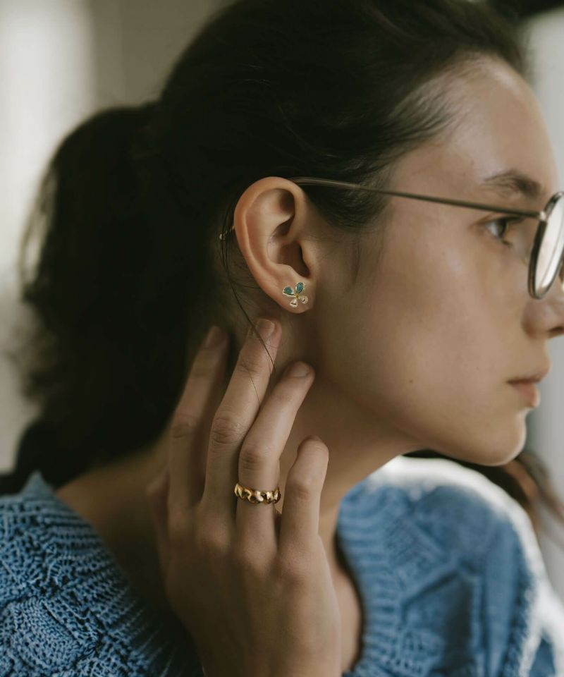 蝶 ピアス 10K 金属アレルギー 対応 【terra-papillon テラ・パピロン】 蝶々 バタフライ かわいい ピアス 10金 k10 色ーゴールド オパール 小さめ ピアス 小ぶり 大人 おしゃれ ピアス シンプル 小さい 誕生石 エレガント 石 パワーストーン お守り 繊細