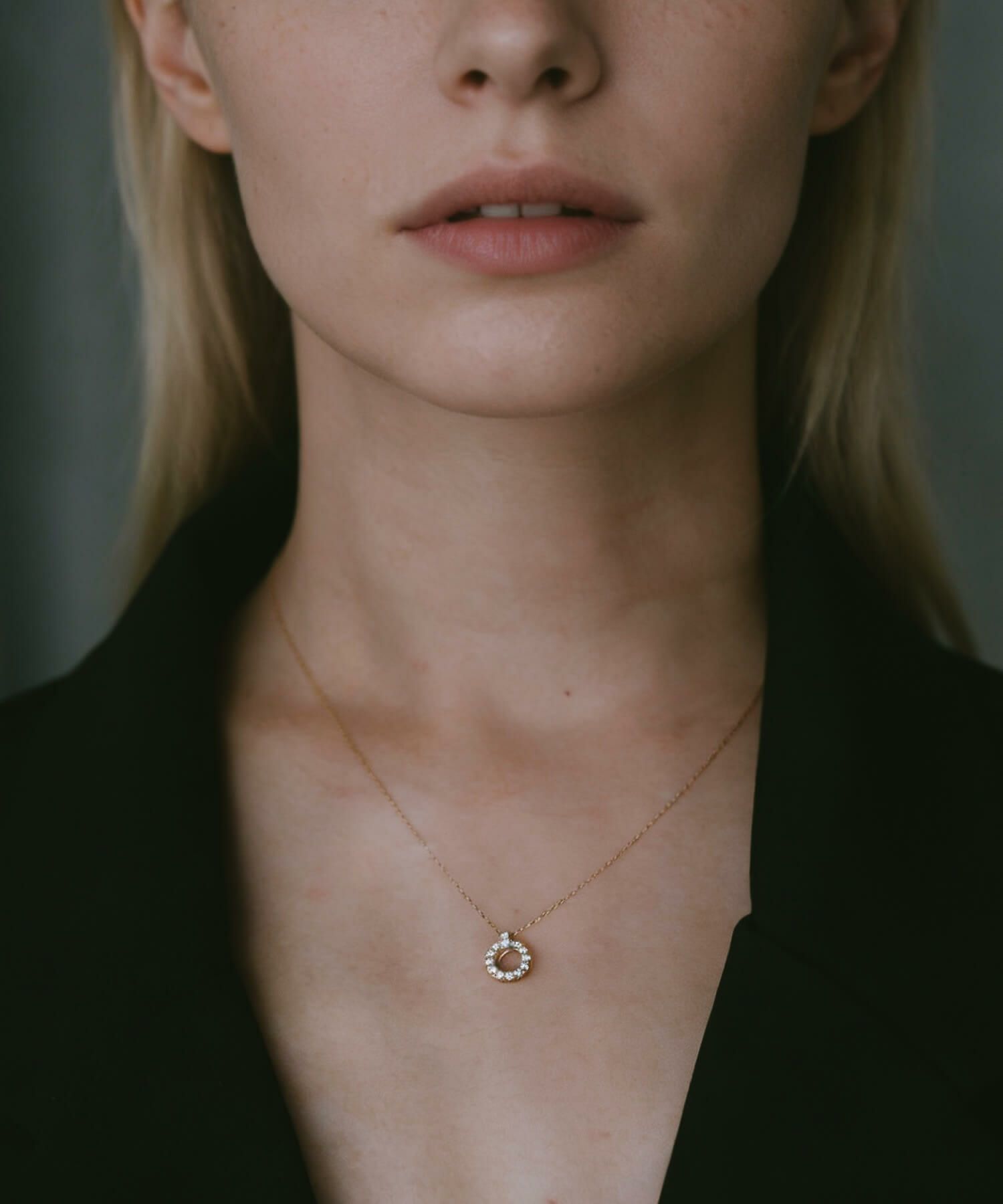 ゴールド １８K ダイヤモンド ネックレス レディース ブランド