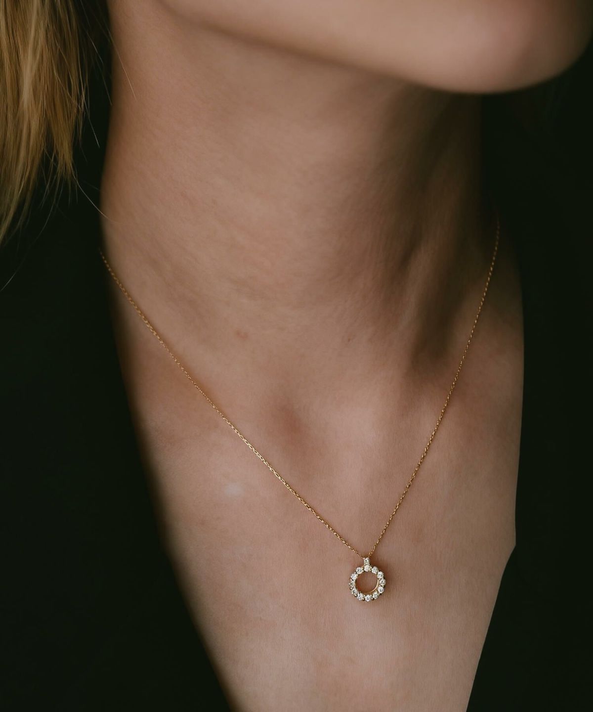 ゴールド １８K ダイヤモンド ネックレス レディース ブランド