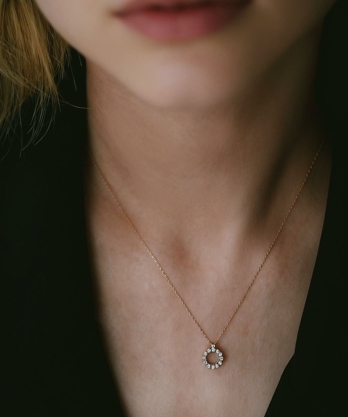 ゴールド １８K ダイヤモンド ネックレス レディース ブランド