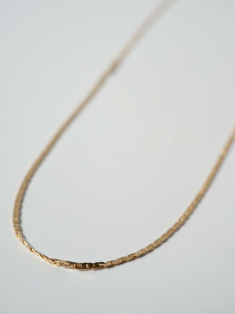 18金 ネックレス レディース 大人 チェーン 45cm 【ariadne-elne アリアドネ・エルネ】 ネックレス だけ 華奢 チェーンだけ 18K K18 ゴールド シンプル ゴールド スキンジュエリー 細い 大人 可愛い おしゃれ 軽量 普段使い 20代 30代 40代 50代 ギフト プレゼント 受注生産