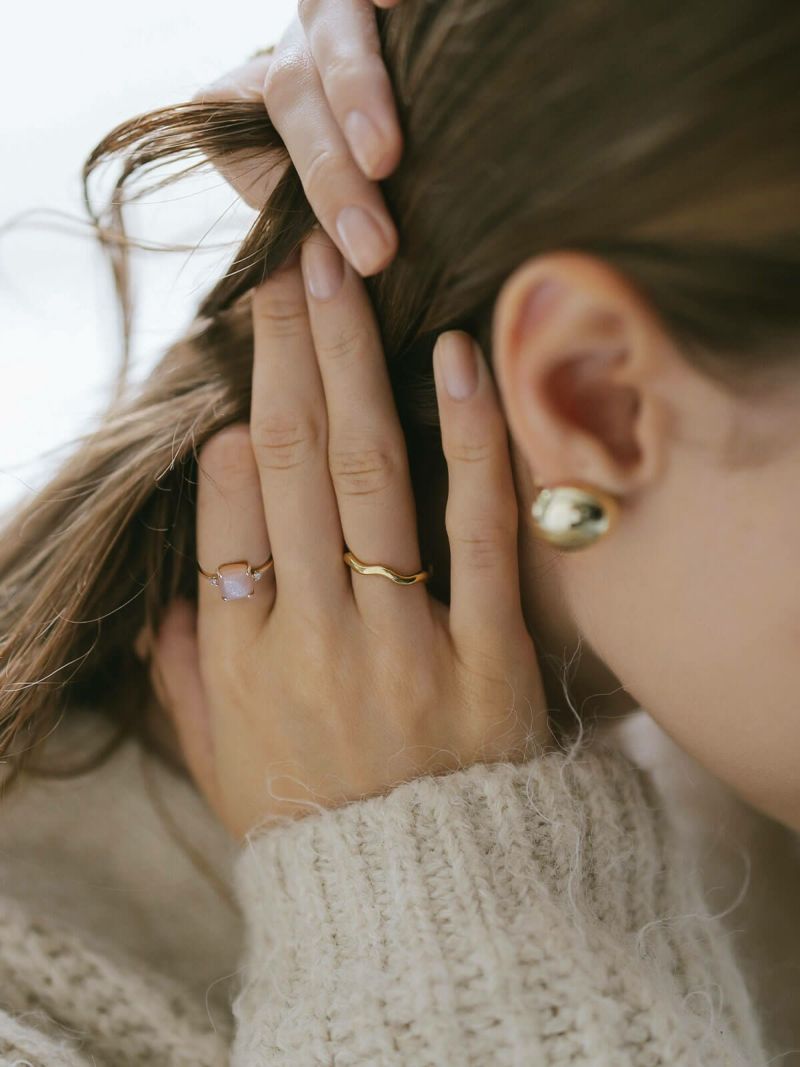 リング 天然石 イエローゴールド 10金 【lachtara-tva-r ラフターラ