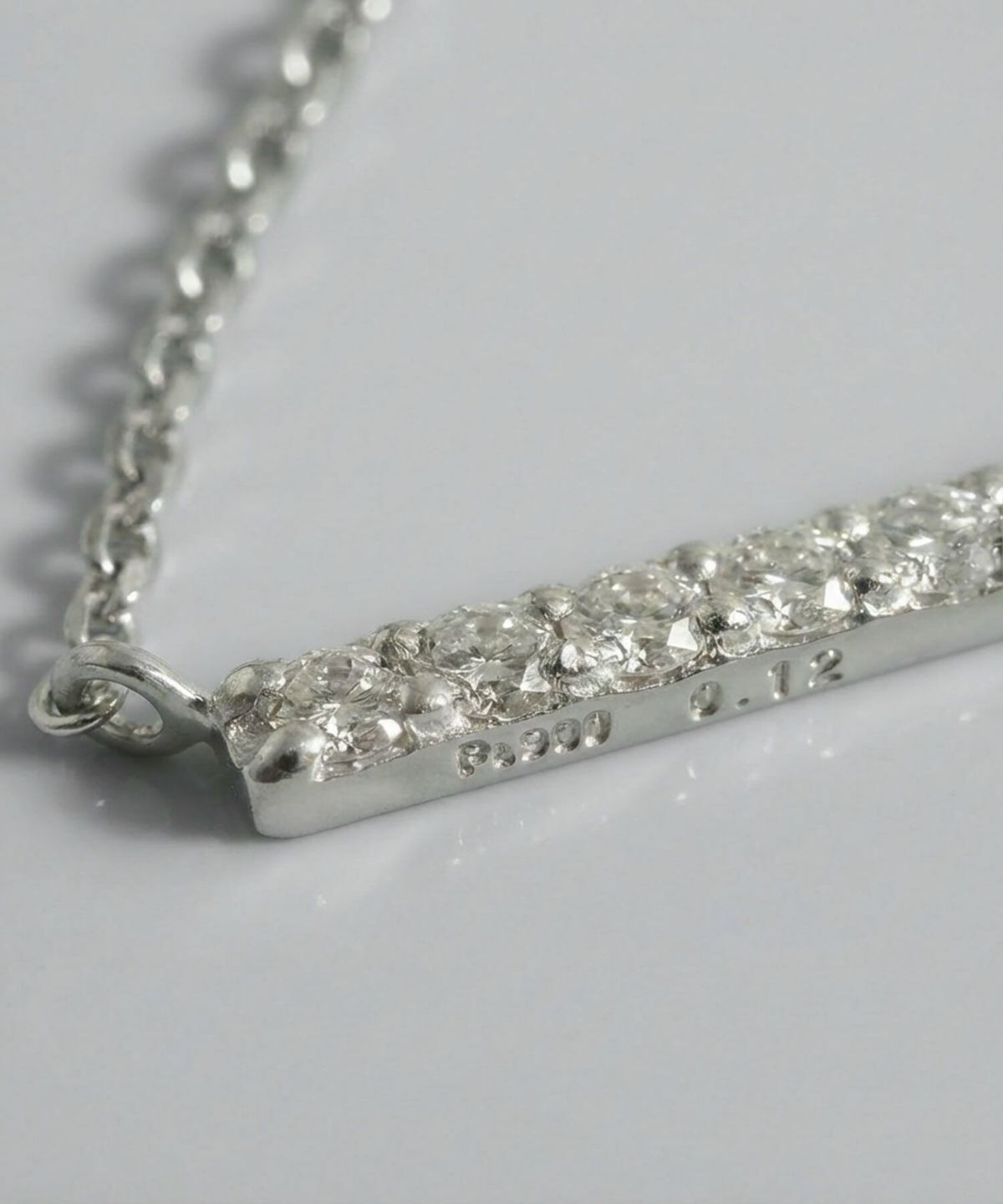 ネックレス ダイヤモンド 10金 18金 プラチナ チェーン レディース 金属アレルギー 【belie-nk ベリエ】 バー ライン ネックレス ダイヤ k18 k10 クリスマス ギフト 女性 プレゼント 大人 シンプル 華奢 緻密 細い 滑らか ネックレス 42cm 42センチ 上品 受注生産