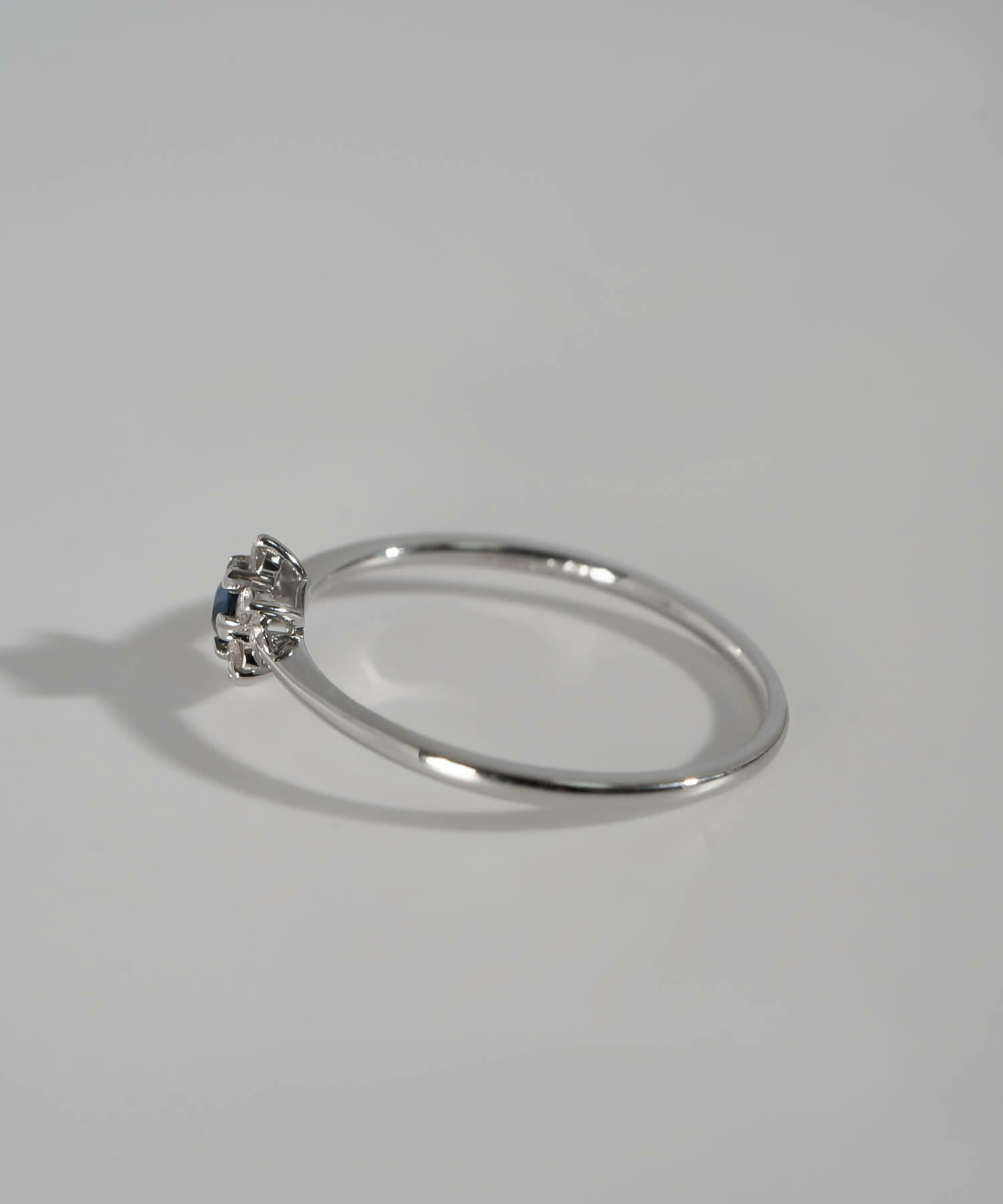 天然石 リング 指輪 プラチナ サファイヤ 星  【elneo-r エルネオ】 レディース  誕生石 パワーストーン お守り おしゃれ 華奢 リング 重ね 付け 重ねづけ 繊細 スター リング 受注生産