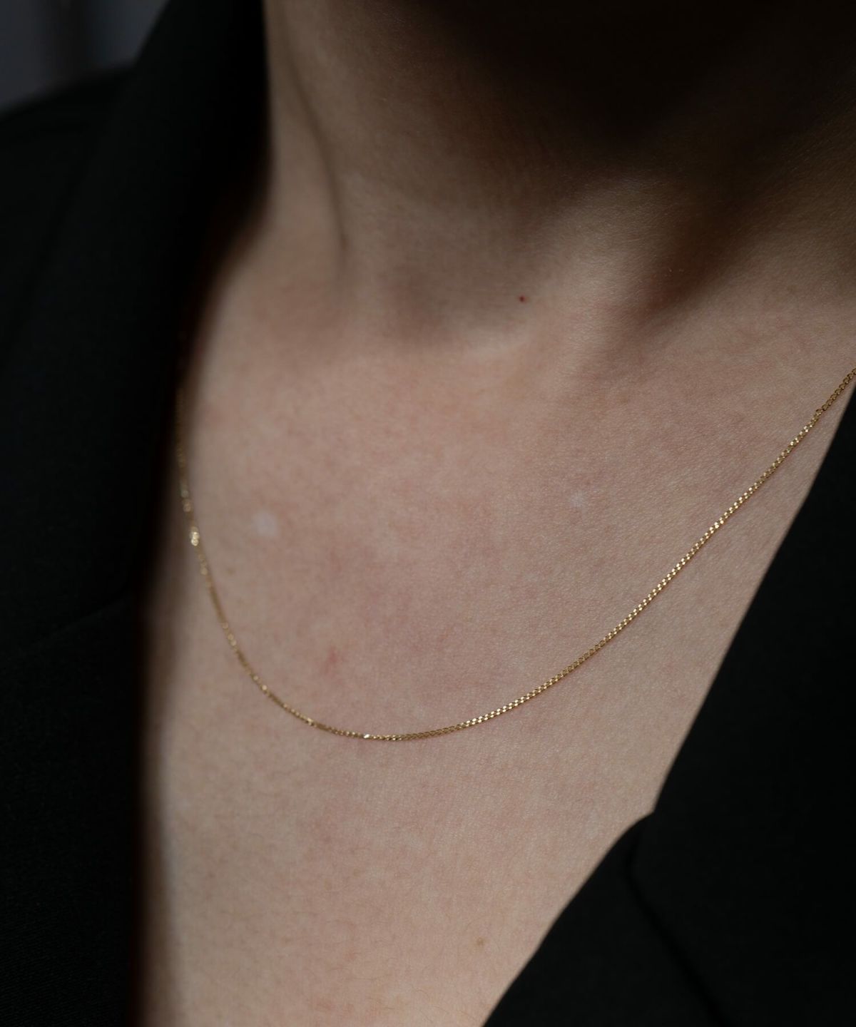 18金 ネックレス レディース  チェーン シンプル スキンジュエリー