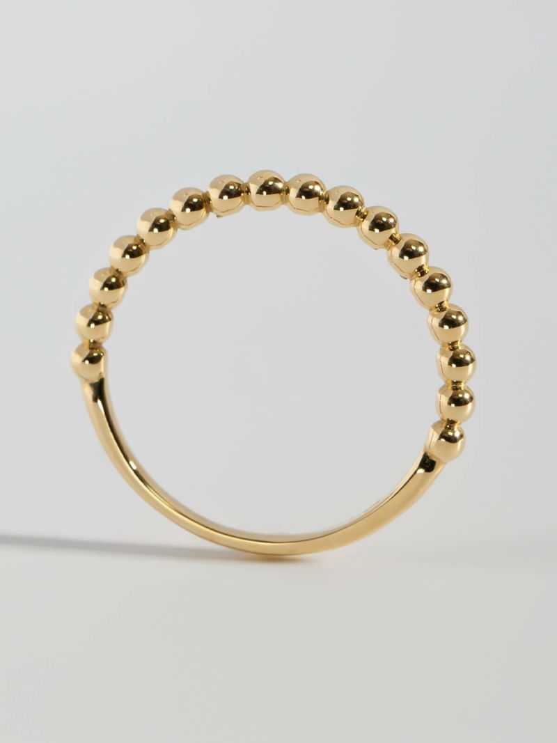 k10 リング 地金 指輪 レディース ゴールド 10金 シンプル 【milne ミルネ】 ミル打ち リング 10k ゴールド レディース 金属アレルギー対応 おしゃれ つけっぱなし 華奢 リング 重ね 付け 重ねづけ 繊細