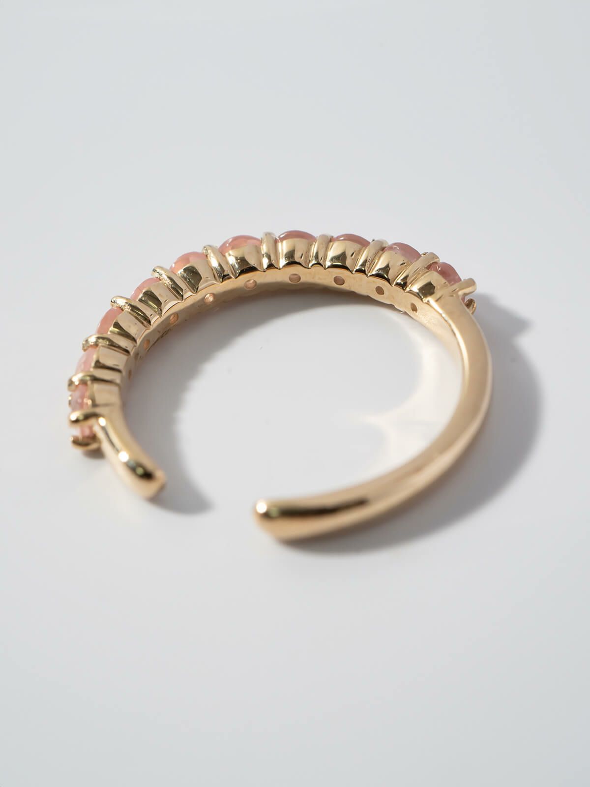 イヤーカフ シンプル レディース イヤカフ K10 天然石 【flone フローネ】 10K 10金 ゴールド イヤリング 金属アレルギー対応 片耳用 フォーマル おしゃれ 卒業式 卒園式 入学式 アクセサリー イヤリング タンザナイト ピンクロードクロサイト