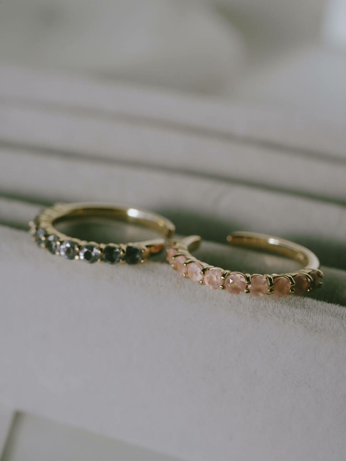 イヤーカフ シンプル レディース イヤカフ K10 天然石 【flone フローネ】 10K 10金 ゴールド イヤリング 金属アレルギー対応 片耳用 フォーマル おしゃれ 卒業式 卒園式 入学式 アクセサリー イヤリング タンザナイト ピンクロードクロサイト