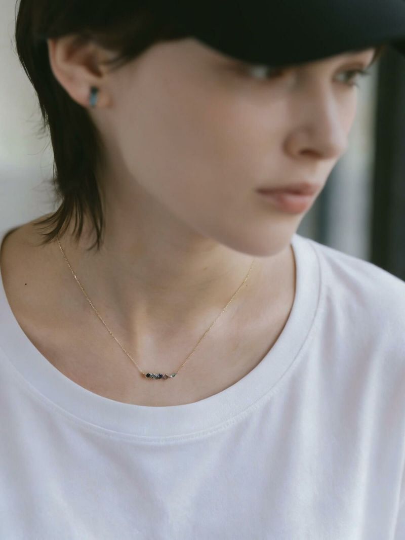 ネックレス 天然石 k10 イエローゴールド チェーン レディース 【elma エルマ】 ネックレス サファイヤ アメジスト トパーズ ペンダント 10K 10金 金属アレルギー 対応 ゴールド おしゃれ シンプル 誕生石 ネックレス パワーストーン お守り 受注生産