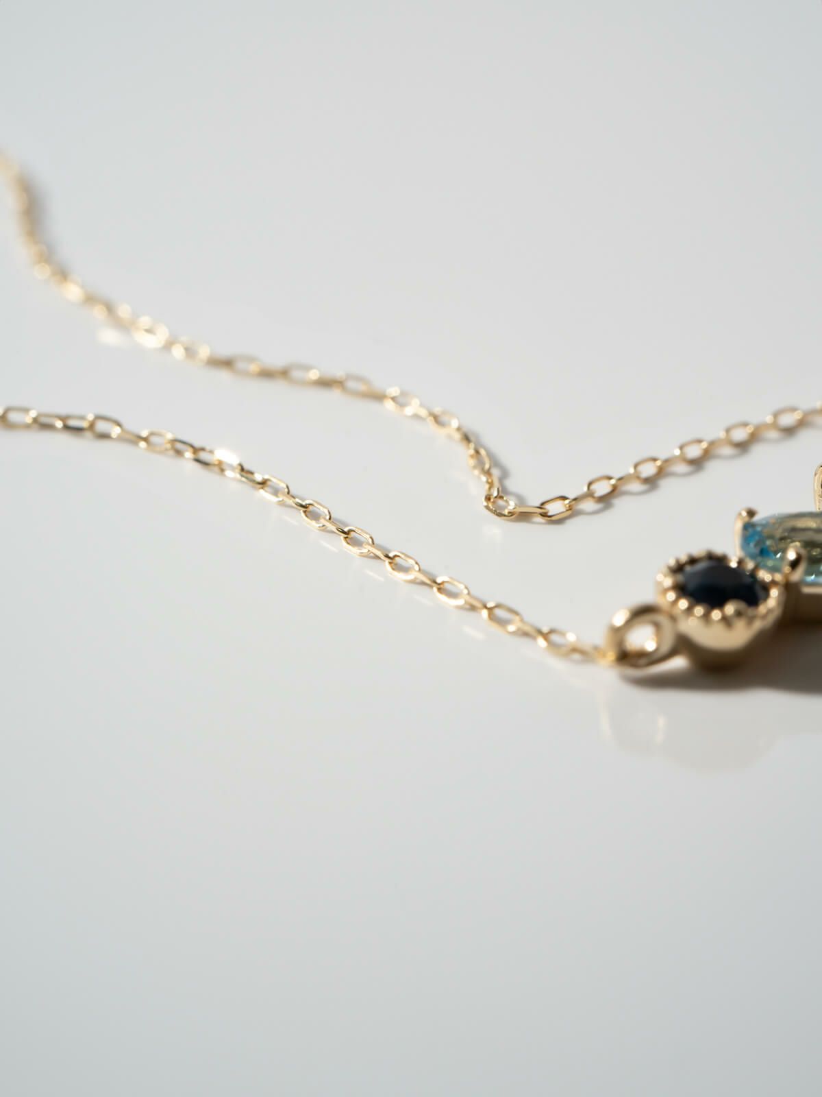 ネックレス 天然石 k10 イエローゴールド チェーン レディース 【elma エルマ】 ネックレス サファイヤ アメジスト トパーズ ペンダント 10K 10金 金属アレルギー 対応 ゴールド おしゃれ シンプル 誕生石 ネックレス パワーストーン お守り 受注生産