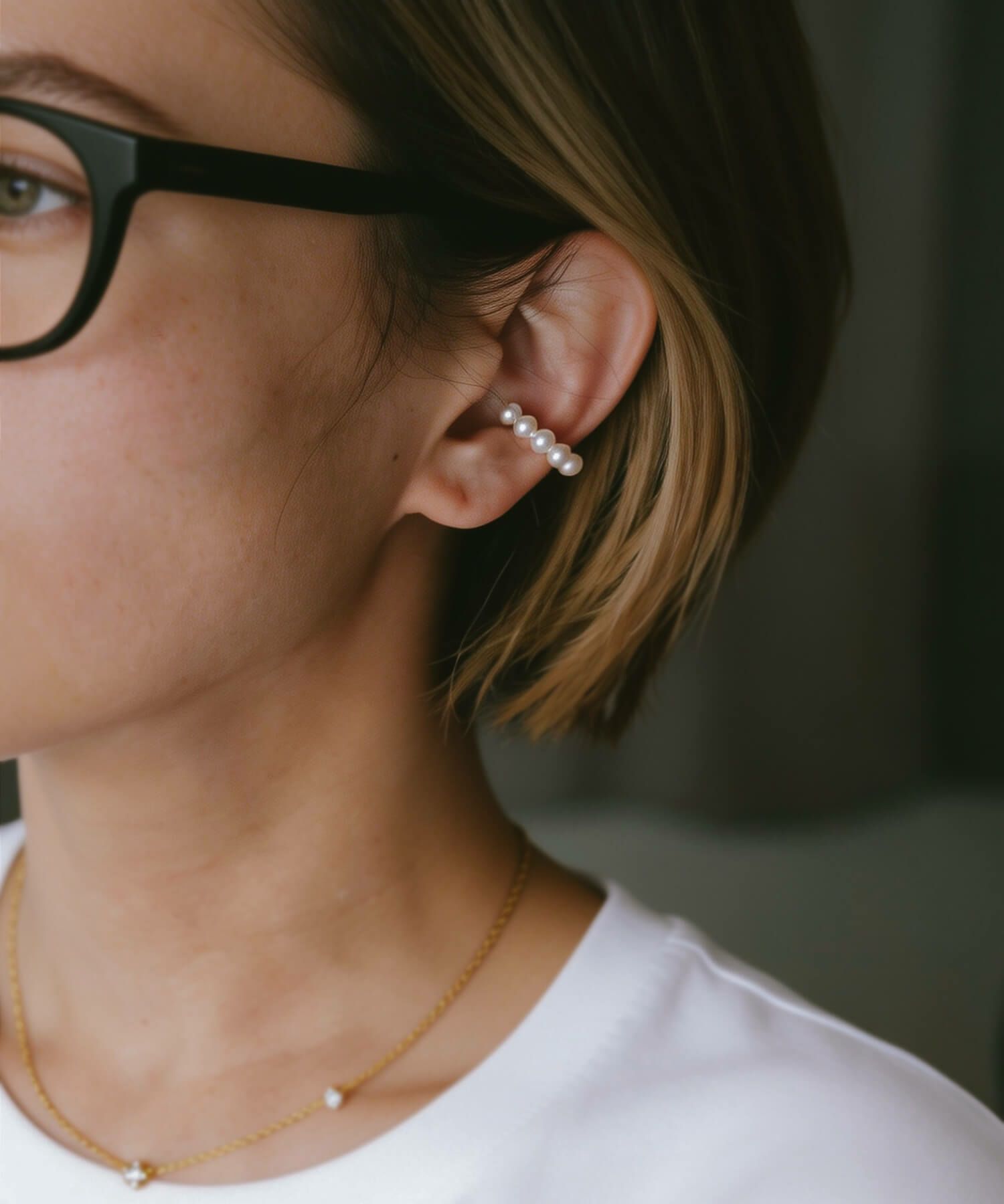 パール イヤーカフ レディース カジュアル フォーマル セレモニー